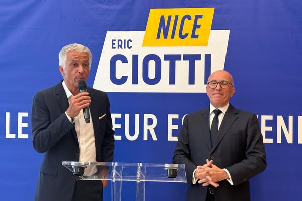 Jean-Pierre Rivère et Eric Ciotti, le lundi 6 octobre 2025.